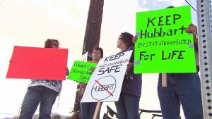christopher hubbart sex offender protest
