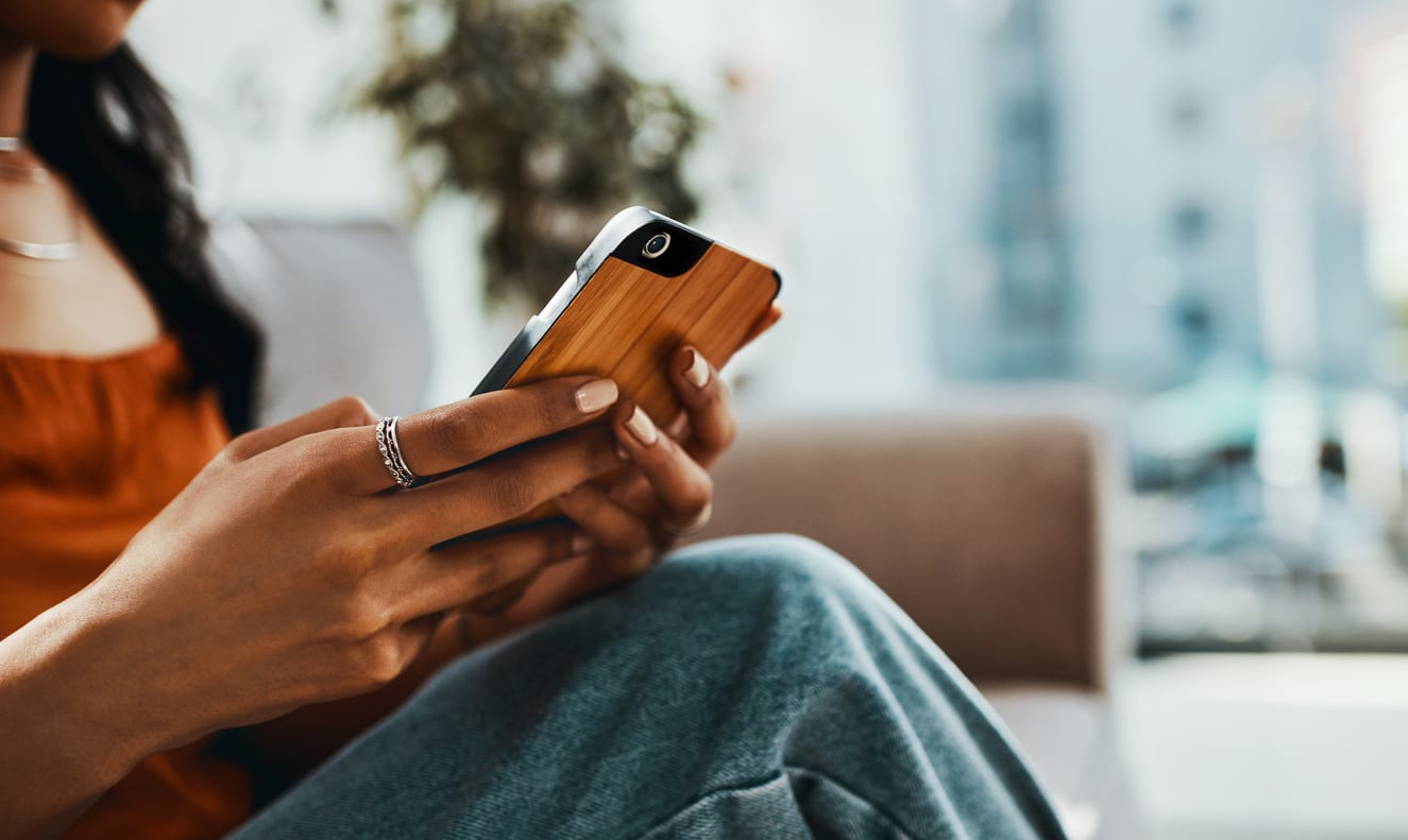 Tenant Texting Landlord in Her Bixby Home