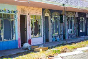 Old Abandoned Motel Units Vandalized