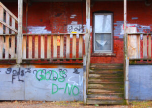 Slum in Holyoke Massachusetts