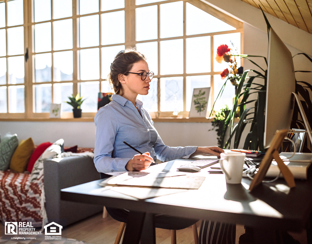 Young Designer Working From Home in Decorated Office