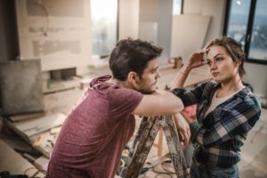 Young Couple Stressed Over House Flipping in Selma
