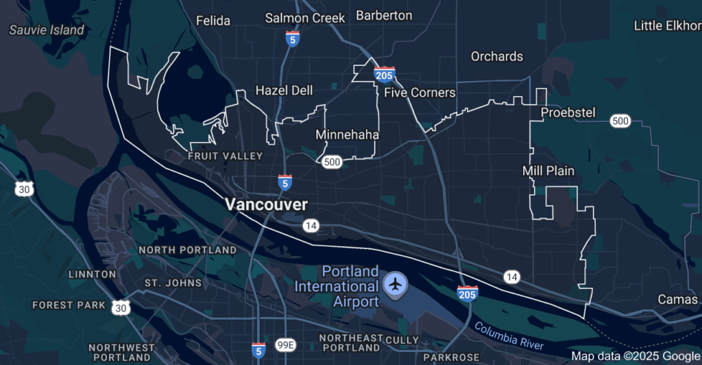 Vancouver WA Map Image
