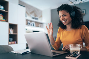 Woman in Baxter Home Office