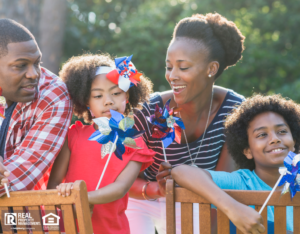 Evanston Family Celebrating Memorial Day