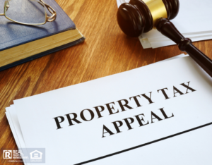 Lakeview Property Tax Appeal on a Desk with a Gavel