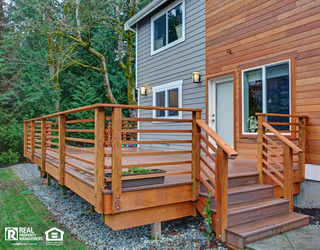 Wallingford Rental Property with a Newly Renovated Deck and Sliding Door