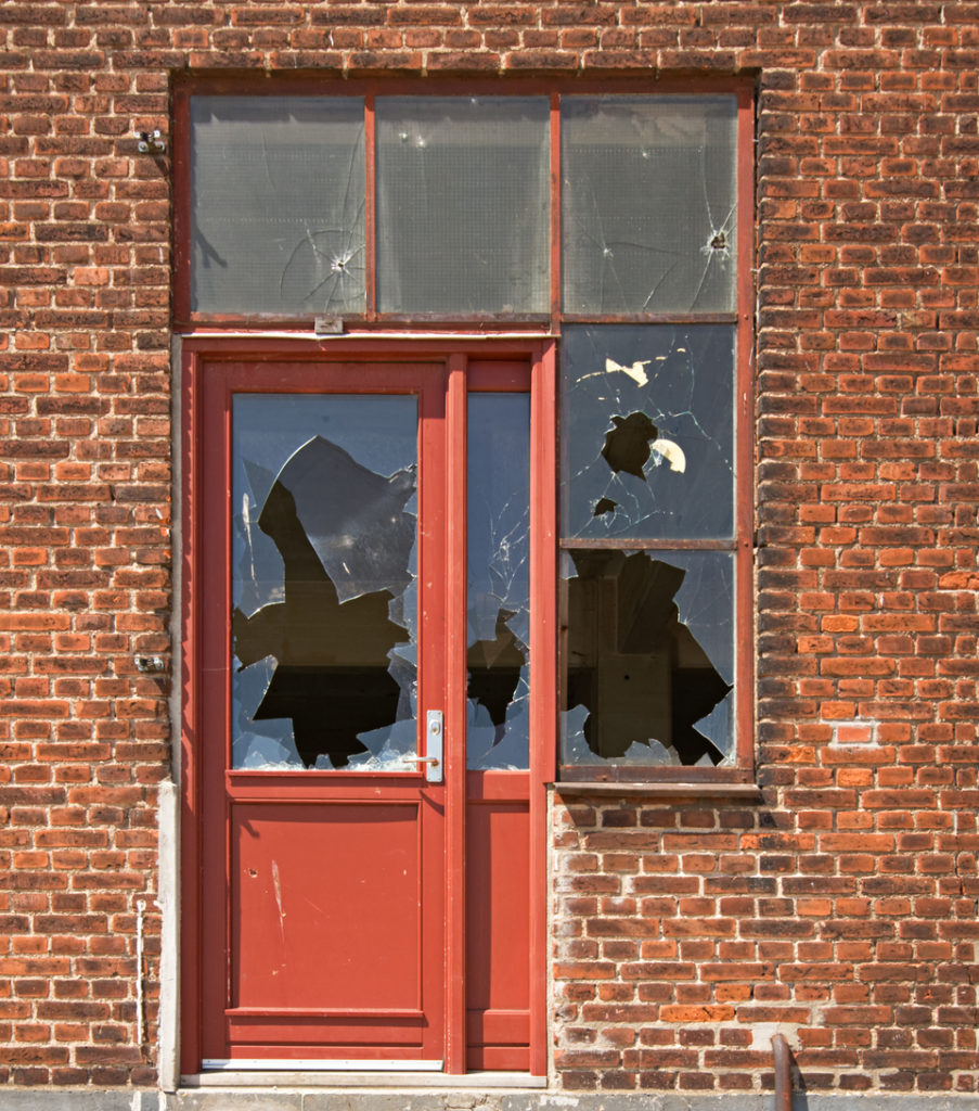 Warminster Rental Property with a Broken-In Door and Windows