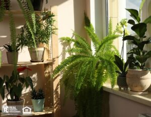 Plants by the window