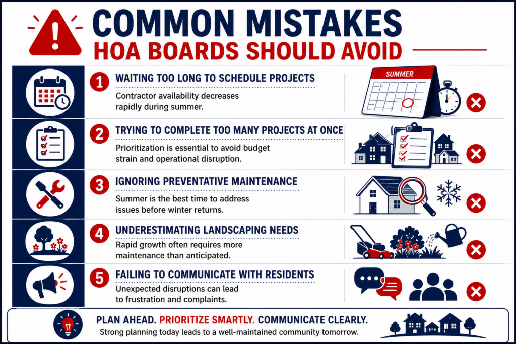 Common Mistakes HOA Boards Should Avoid