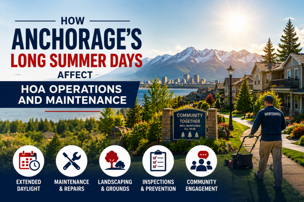 How Anchorage's Long Summer Days Affect HOA Operations and Maintenance Photo