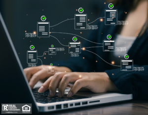 Digital workflow automation representing business process optimization.