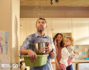 Heber Springs Tenants Catching Leaking Water In a Bucket