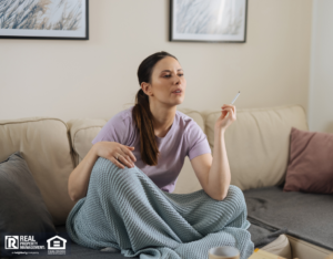 Batesville Tenant Smoking a Cigarette in Her Rental Home