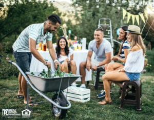 Outdoor Gathering in Quincy Yard