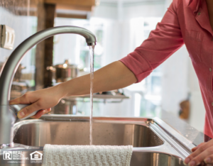 Cape Cod Tenant Using a Water-Efficient Faucet