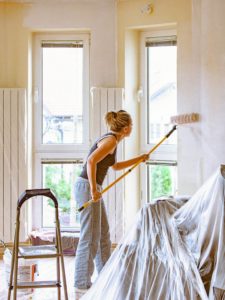 The Woodlands Rental Home Interiors Being Repainted by a Resident