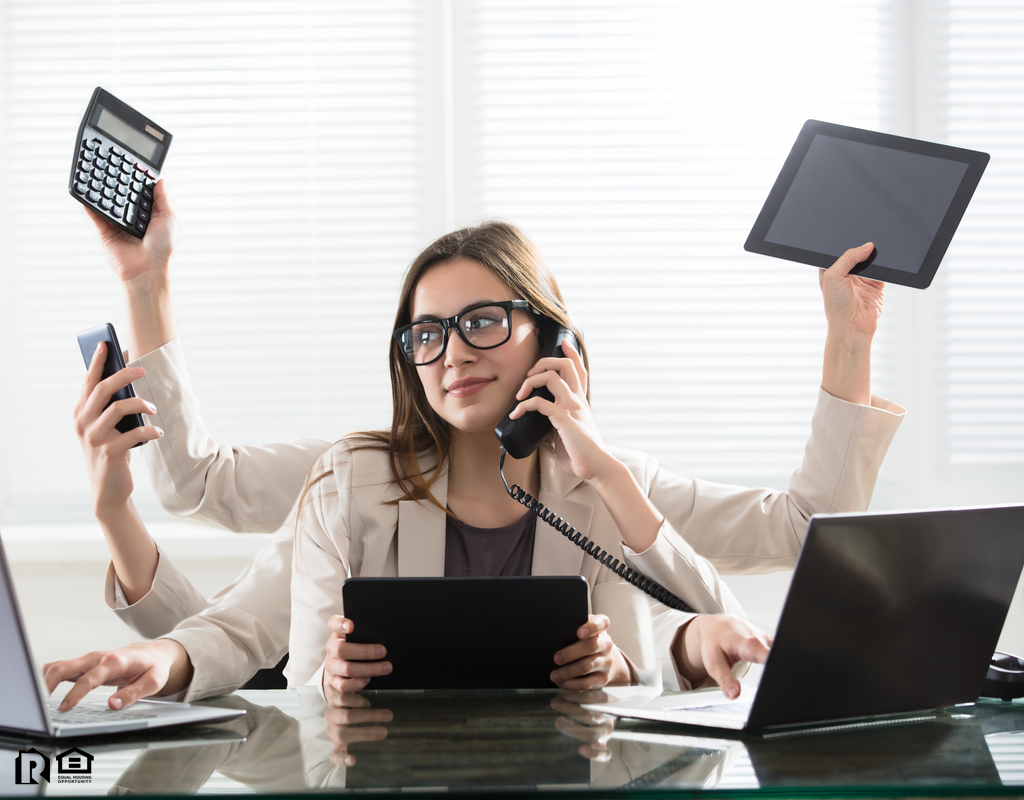 Eagle Rock Multitasking Businesswoman