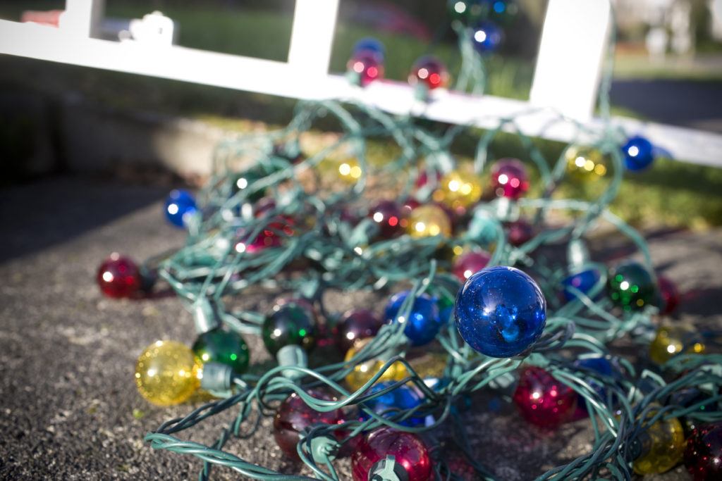 Christmas Lights Waiting to Be Hung with Care in Waco