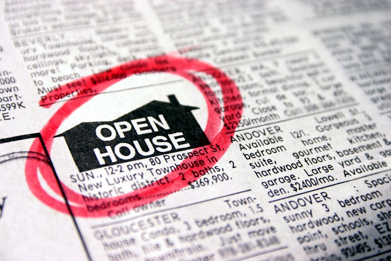 Open House Ad in Newspaper Classifieds