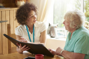 Shaw Landlord Explaining the Lease to an Elderly Tenant