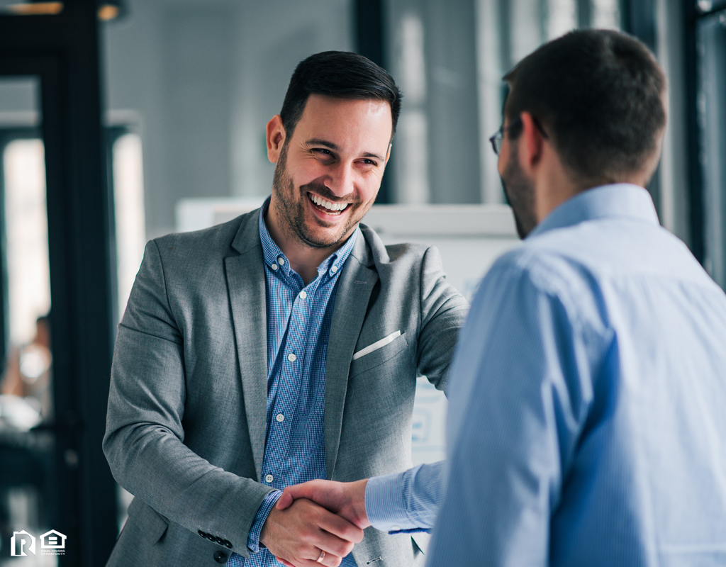 Man Shaking Hand with his Real Estate Partner