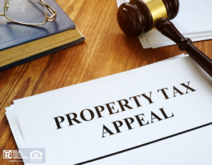 Gallatin County Property Tax Appeal on a Desk with a Gavel