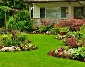 Ellsworth Rental Property with Perfectly Maintained Yard with Flower Beds