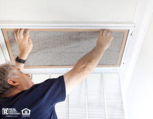 Grand Prairie Landlord Changing Air Filter