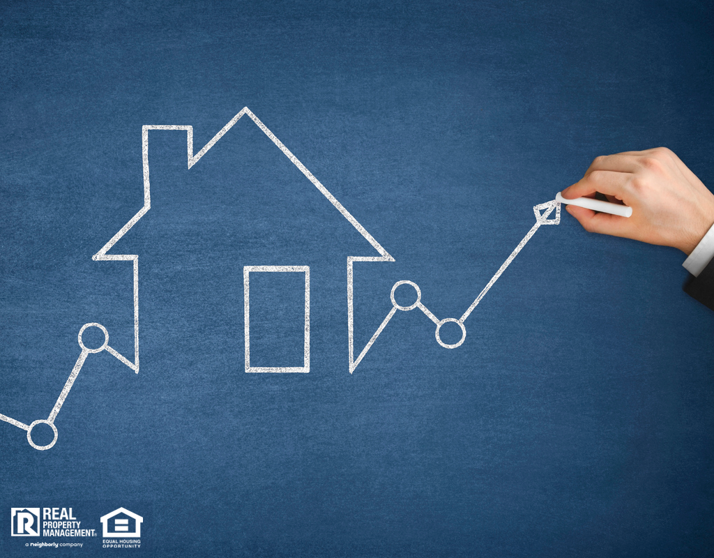 A Line Graph on a Blackboard In the Shape of a House