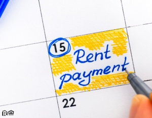 Marking the Calendar with a Reminder to Pay the Rent