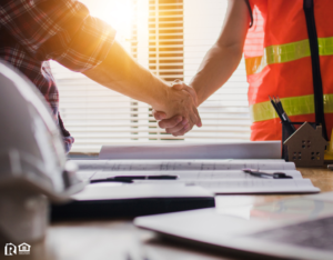 Mt Pleasant Contractor and Property Owner Shaking Hands