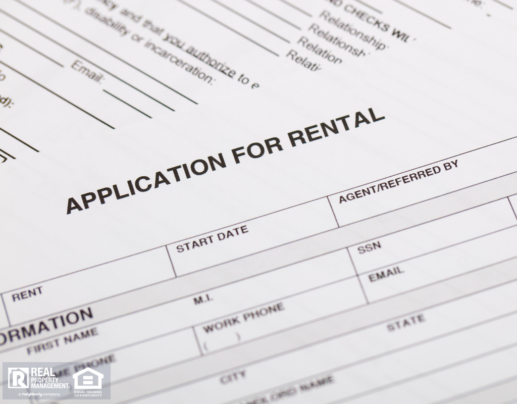 Close Up View of a John Island Rental Property Application