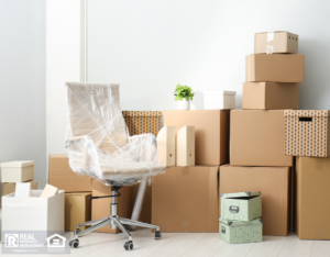 Packed Moving Boxes in Westlake Village Rental