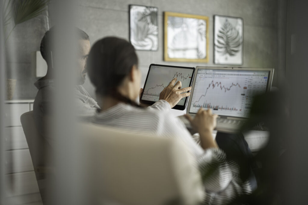 Investors Analyzing Financial Growth
