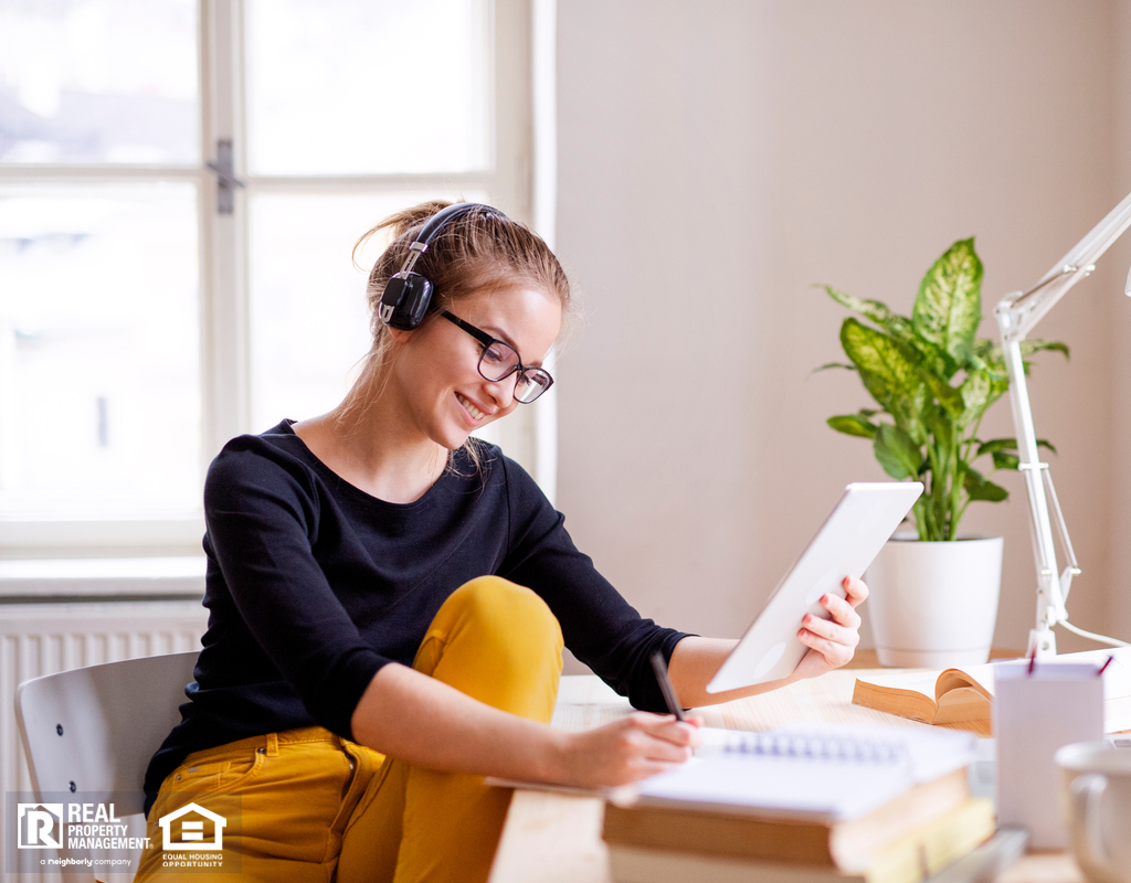 Wheatland Student Studying at Home