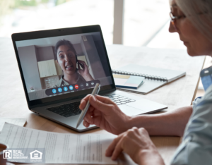 Peachtree Corners Property Manager on a Video Call with a Remote Investor