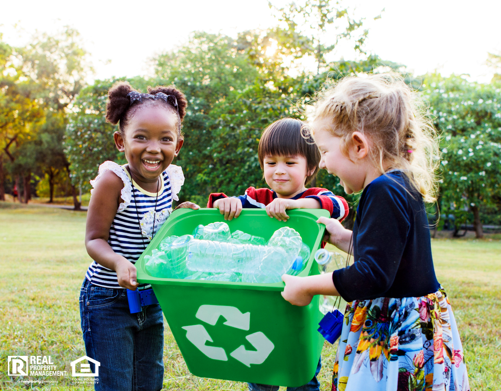 Group of Children Gathering Recyclable Items