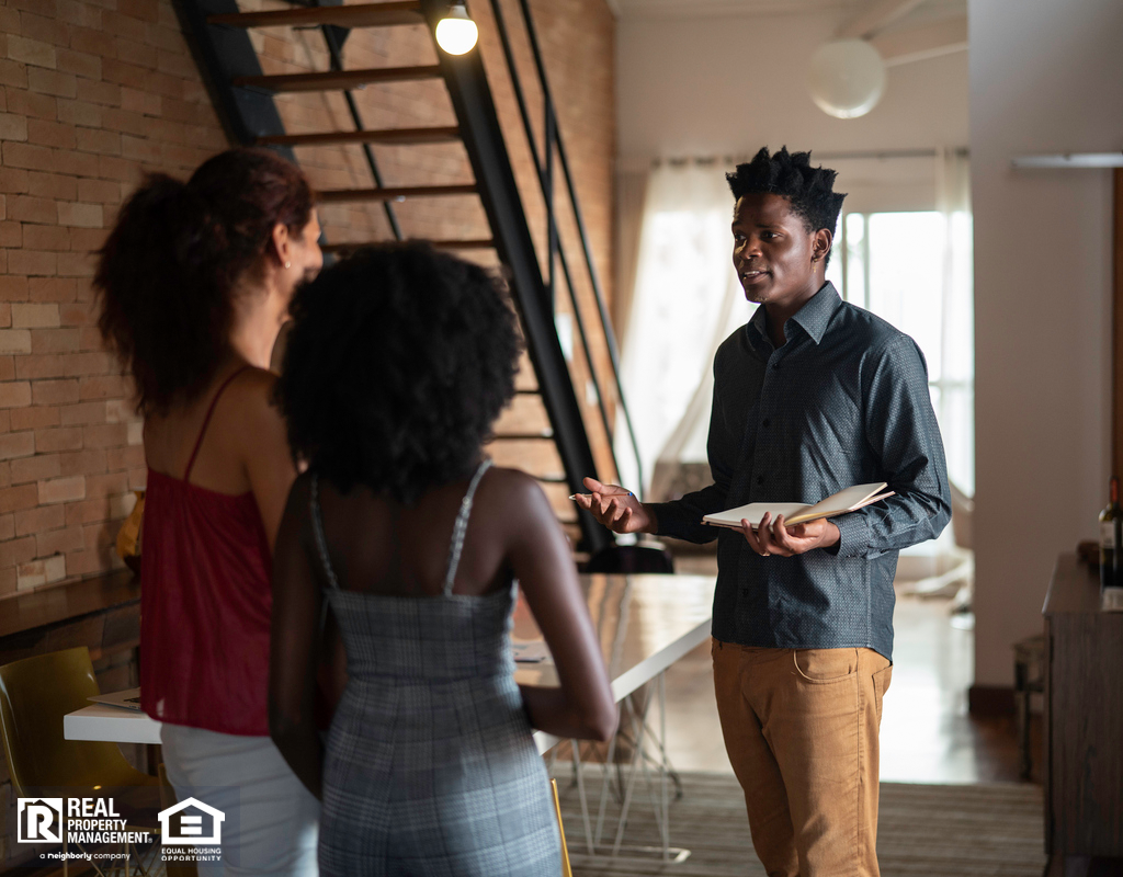 Ramsey Property Manager Showing a Rental Property