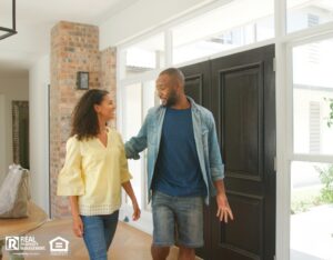 Potential renters on a self-guided property management tour.