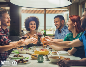 Locust Valley Tenants Enjoying a Dinner Party