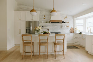 Newly renovated farmhouse kitchen on a budget.