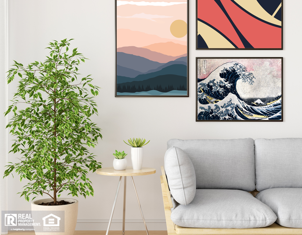 Fort Worth Living Room with an Indoor Tree