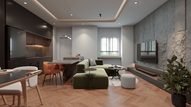 modern-living-room-green-highlights