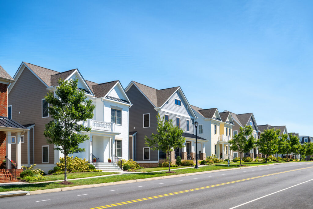 new Suburban houses