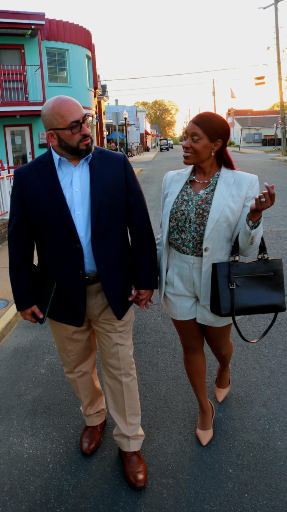 Stephen and Phyllis Guasp, owners of Real Property Management Regions, walking together while reflecting on their shared commitment to serving military families and strengthening communities across Virginia.
