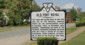 Historic riverfront town along the Rappahannock River in Virginia.