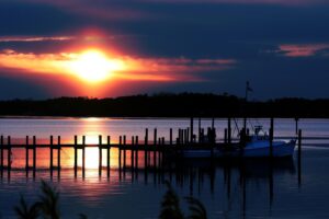Sunrise over a river in Virginia Middle Peninsula symbolizing strength and long-term stewardship