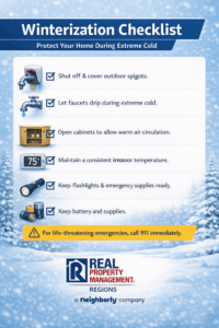 Winter storm preparation checklist for rental properties managed through real estate asset management 