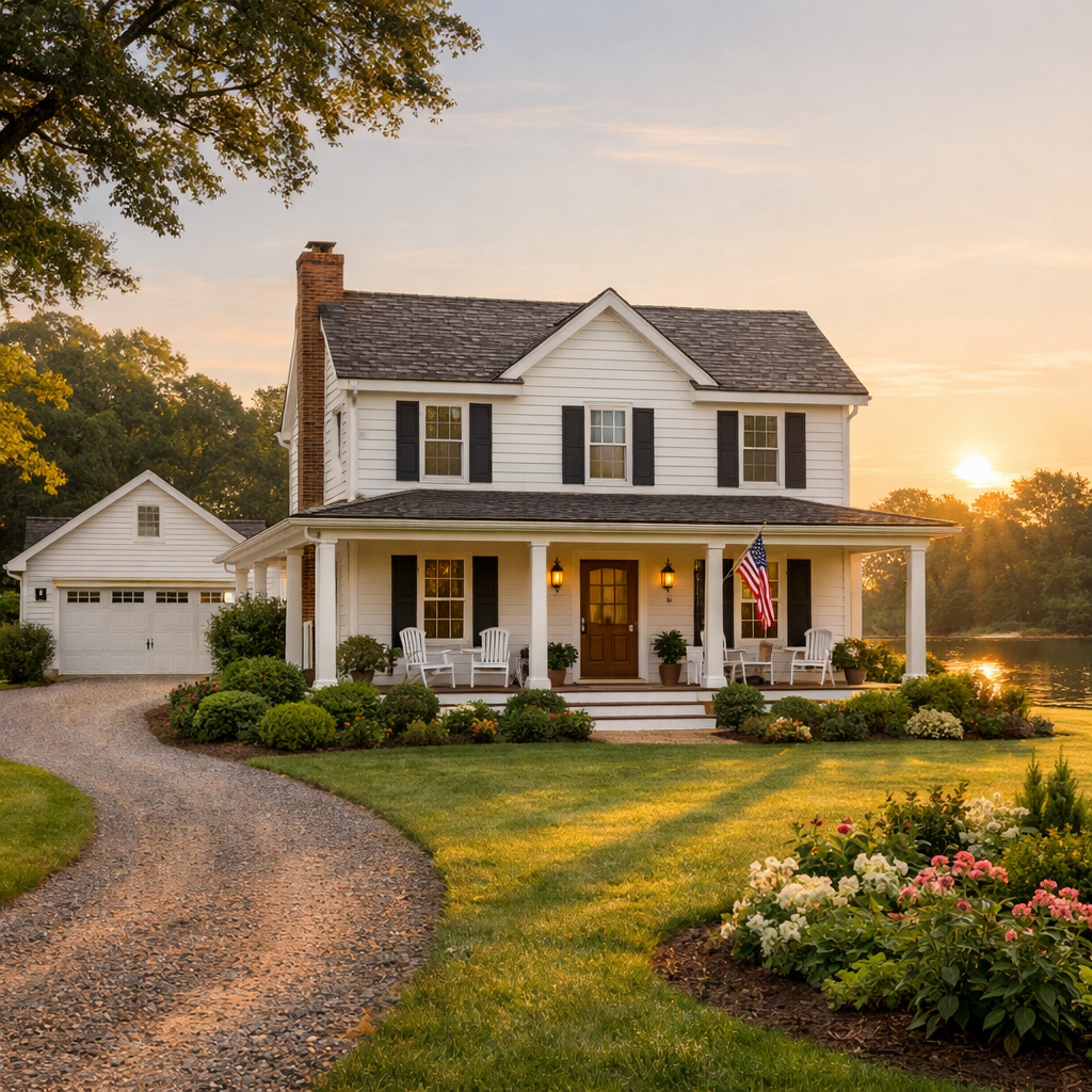 Virginia Northern Neck rental property management Well-maintained waterfront rental home in the Virginia Northern Neck demonstrating long-term property management and asset preservation